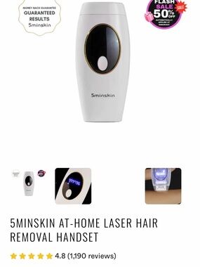 ✨Brand New✨White At-Home Laser Hair Removal Handset
